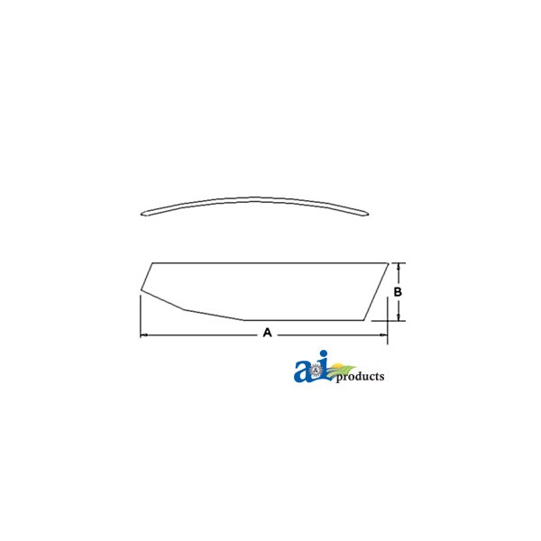 Glass, Door (RH) 52.75" x33.4" x4.5"